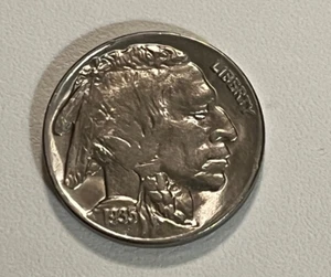 Níquel Buffalo de la década de 1935, brillante elección sin circular + - Imagen 1 de 8