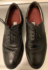 Rockport Dress Sports Vibram Wingtip Oxford Black Leather Shoes Men's Size 9