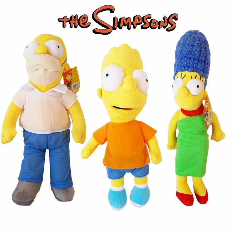 The Simpsons Family Bart Homer Marge Soft Stuffed Plush Doll Kids Child Gift Toy - image 1 of 1