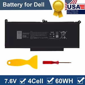 LOT F3YGT Battery For Dell Latitude 12 13 14 E7280 E7480 7490 7480 Series DM3WC - Picture 1 of 11