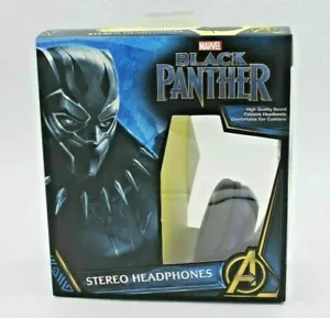Disney Black Panther Cuffie Marvel Cuffie Stereo Cablate Alta Qualità - Foto 1 di 5