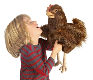 Folkmanis Hen Puppet Chicken Hand Puppet - Picture 1 of 4