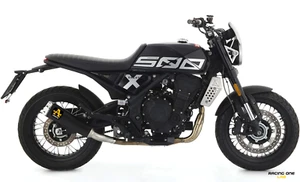 SILENCIEUX ARROW REBEL ALUMIN NOIR POUR BRIXTON CROSSFIRE 500 X 21 - 24 HOMOLOG - Picture 1 of 4
