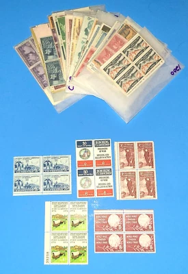 US Postage Stamps Lot (5x Blocks of 4) Collection Vintage Antique 20+ Unused - Image 1 of 2