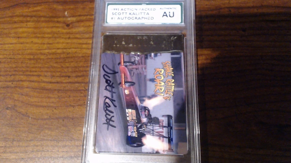 1995 ACTION PACKED SCOTT KALITTA #1 AUTOGRAPHED AUTHENTIC SPA  - Image 1 of 4