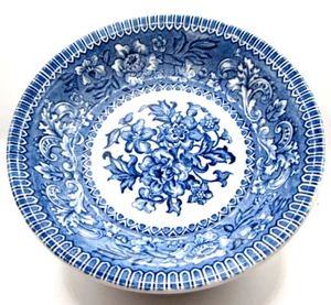 Vintage Wood & Sons England Westminster Blau Blumen Dessertschale - Bild 1 von 2