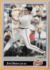JOE ORSULAK BALTIMORE ORIOLES #36 - LEAF NM-MT 1992