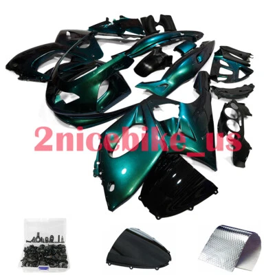 Chameleon Green Fairing Kit + Bolts For Yamaha YZF600R 1997-2007 YZF-600R Foto 1 de 4