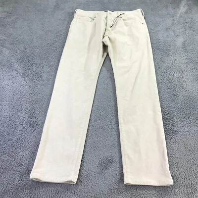Pantalones Scotch & Soda Para Hombre 32x32 Ralston Botón Mosca Regular Ajustado Calce Recortado Beige Foto 1 de 4