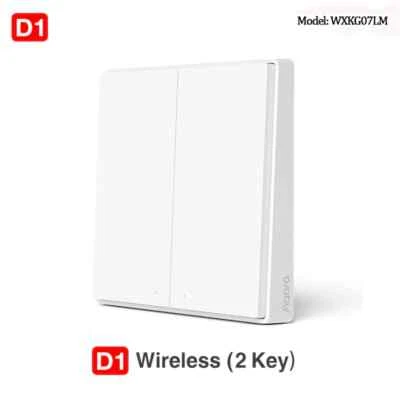 Interruptor de Pared Inteligente D1 ZigBee Llave Luz Control Remoto Cable de Fuego con/SIN Neutro Foto 1 de 4