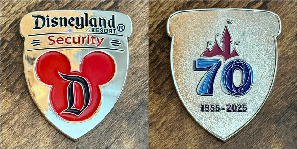 Walt Disney Disneyland Security 2025 70th Anniversary Challenge Coin - Image 1 of 4
