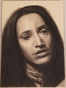 Original Richard Salvucci Sketch Art ACEO - Book of Eli - Jennifer Beals Claudia - Picture 1 of 2