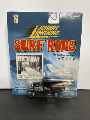Sealed Vintage 90s Johnny Lightning Black Surf Rods Torrance Terrors Ford - Image 1 of 2