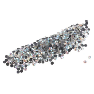 Strass Verzierungen Kleidung Strasssteine 3 mm Kristall AB Flatback - Bild 1 von 12