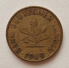10 pfennig bank deutscher länder 1949 J
