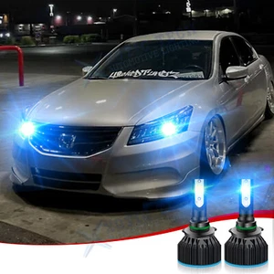 For HONDA ACCORD 1988-2012 CIVIC 2004-2015 Sedan LED Headlights Low Beam 8000K - Picture 1 of 12