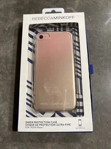 Rebecca Minkoff iPhone 6/7/8 sheer protection case Clear & Gold Ombré - Picture 1 of 3