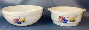 EDWIN KNOWLES UTILITY WARE FRUITS 9 In BOWL 40-3 & 7 In Bowl 39-8 Set - Picture 1 of 24