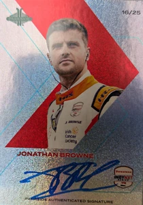 Jonathan Browne 16/25 Foil Signature Auto Signed Card 2025 Parkside Indy IndyCar - Bild 1 von 6