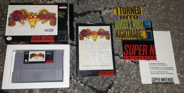 Shadowrun JP Ver. Nintendo Super Famicom SNES Cartrige, Working