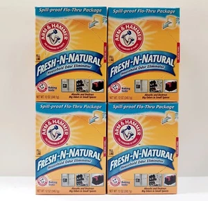 ( LOT 4 ) Arm & Hammer Odor Eliminator Baking Soda 12 Oz Each BRAND NEW SEALED - Picture 1 of 3