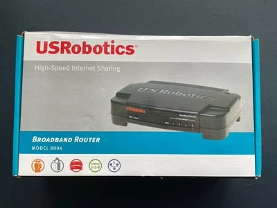 Broadband Router High Speed Internet Sharing US Robotics  Model 8004 - Image 1 of 4