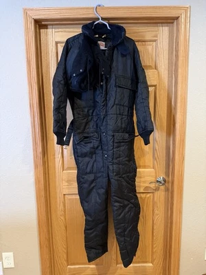 Walls Blizzard Pruf Black Full Body Full Zip & Button Snow Suit Women's Size L - Image 1 of 4