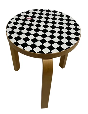 Supreme x Artek Aalto 2017SS Stool 60 White & Black Made in Finland No Box - Image 1 of 4