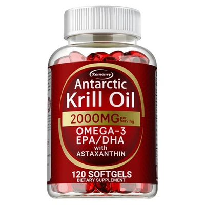 Antarctic Krill Oil - Omega-3 EPA, DHA, Astaxanthin, Anti Aging, Memory Support. - Image 1 of 4