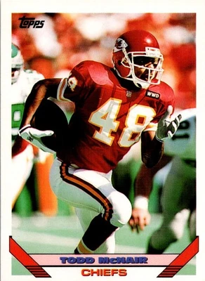 1993 Topps Todd McNair Kansas City Chiefs #301 - Image 1 of 2
