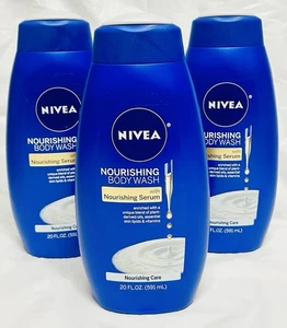 3er Pack NIVEA Pflegendes Duschgel, Pflegendes Pflegeserum, 20 Unzen Jeder kostenlose Versand - Bild 1 von 6