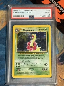 Meganium Holo #10 Pokemon Neo Genesis 2000 Unlimited PSA 9 - Picture 1 of 3
