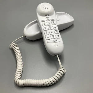 Emerson Slimline Corded Wall/Desk Phone Landline Telephone - White EM2116 - Picture 1 of 11