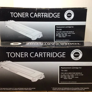TN-350, 2 Replacement Toner Cartridges For Brother Models - Picture 1 of 2