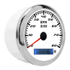 Pointer Tachometer RPM Tacho Meter Red Backlight Stainless Steel For For - Picture 1 of 22
