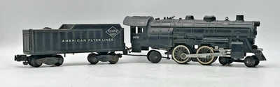 Gilbert American Flyer S Gauge #303 Atlantic Locomotive & Tender - Runs Well - Image 1 of 4