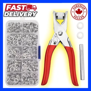 Metal Snap Fasteners Kit with Pliers Tool Set for Sewing Clothing Leather Buckle - Picture 1 of 6