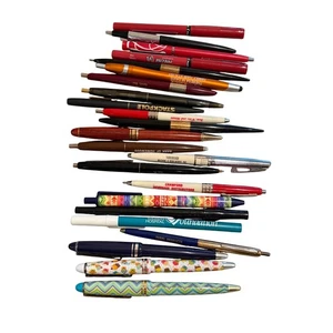 Vintage Pen Lot Advertising Corporate Hotel Bank Industrial Novelty AS IS - Picture 1 of 7