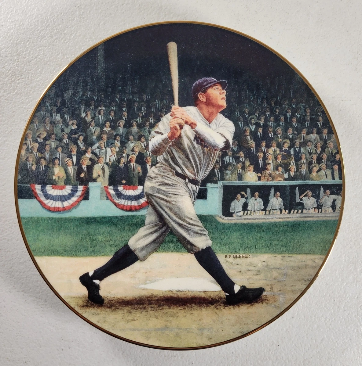 コレクション Legendary Babe Ruth Collector Plate Franklin Mint