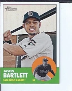 Jason Bartlett 2012 Topps Heritage SP - Imagen 1 de 1