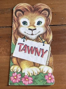 1949 Whitman Tawny Lion Children’s Story Book Diecut Louise Myers - Bild 1 von 7