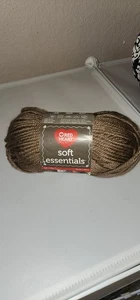 1Skein Red Heart Soft Essentials Solid Yarn 5 Bulky Chunky Cocoa. - Picture 1 of 2