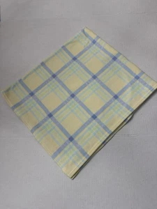 Carter’s Fleece Plaid Yellow Blue Green Plaid Baby Blanket 31x30 Inches Unisex - Picture 1 of 6