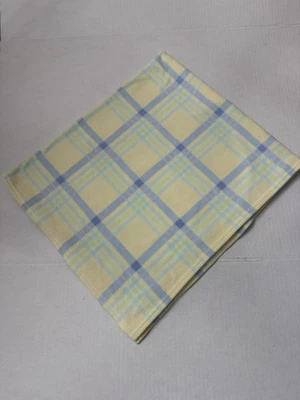 Carter’s Fleece Plaid Yellow Blue Green Plaid Baby Blanket 31x30 Inches Unisex - Image 1 of 4