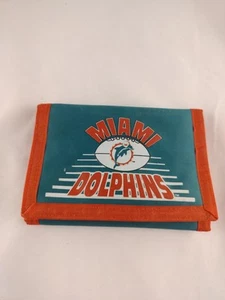 NFL Miami Dolphins Nylon Trifold Wallet - Picture 1 of 5