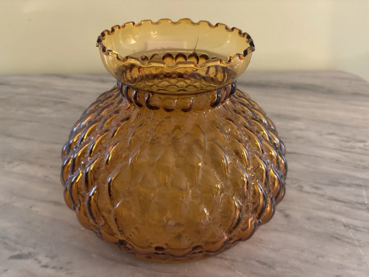 Amber Glass Lamp In Collectible Lamp Shades for sale | eBay