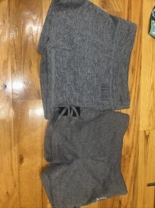 Justice Girls grey shorts  Sport Dance Cheer Gymnastic size 6/7 and size 7 - Picture 1 of 10