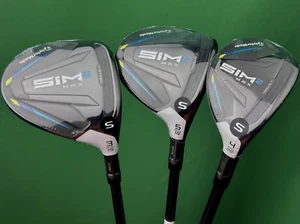TaylorMade SIM2 MAX Fairway Wood / Hybrid Set 3W 15*, 5W 18*, 4H 22* Stiff NEW - Picture 1 of 4