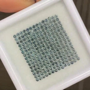 3+KT schillernder 1,5 mm Cognac blau unbehandelter brillanter diamantgeschliffener Spinell aus Burma - Bild 1 von 5