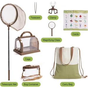 Robud Kids Outdoor Explorer Kit - Bug Catcher Kit with Bug Viewer, Butterfly Net - Picture 1 of 7